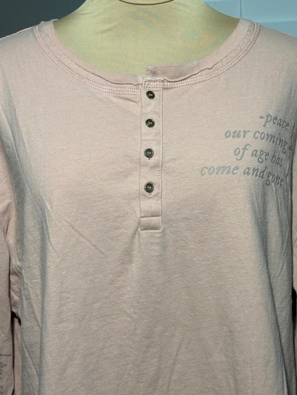 Official Taylor Swift Folklore Dusty Pink Peace Our Coming Lyrics Shirt XS
